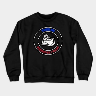 Tour De Wherever I Want, Cyclist Crewneck Sweatshirt